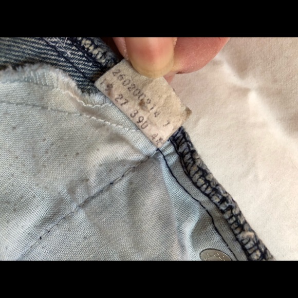 Vtg orange tab Levi’s shorts cut off jeans 80s - Picture 6 of 11